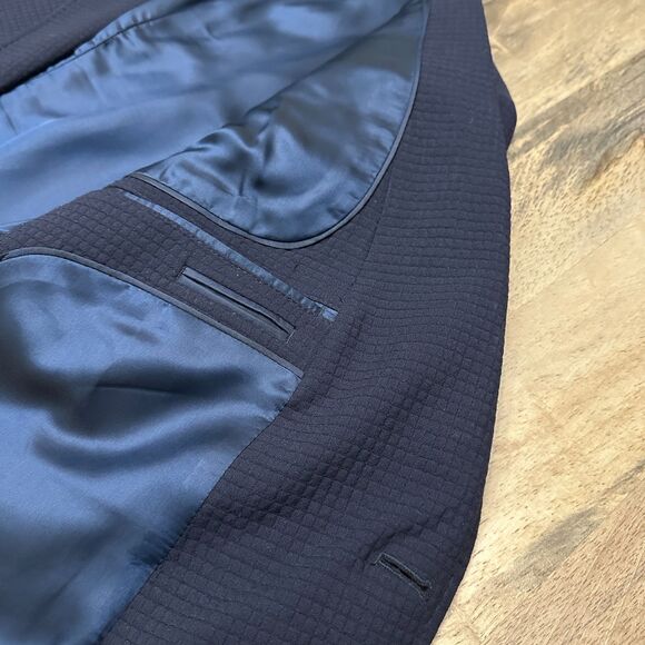 Armani Collezioni Single-Breasted Technical Waffle-Knit Jacket 42R Pre-ICON D/C - Picture 13 of 16